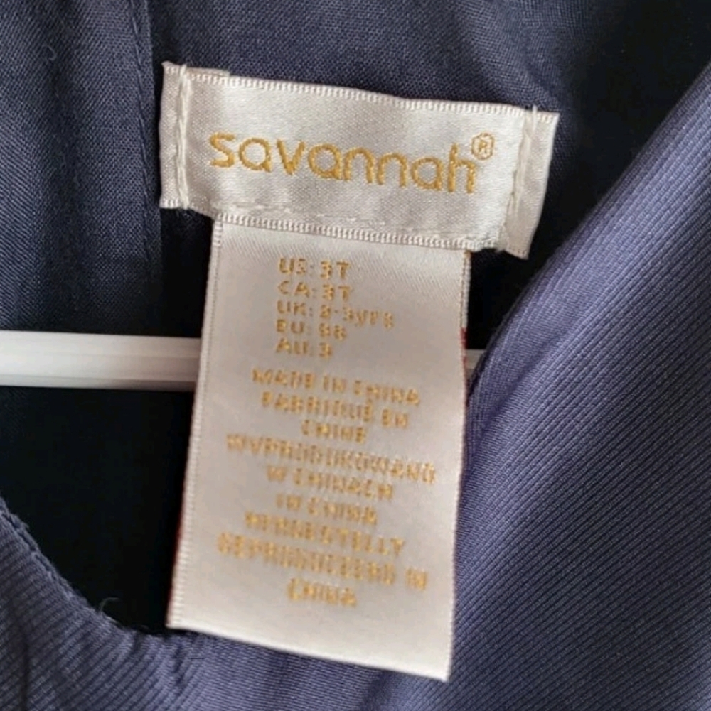 Sailor Dress Girl 3t navy Savannah - Picture 6 of 12